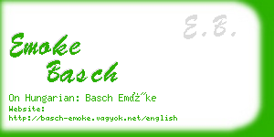 emoke basch business card
